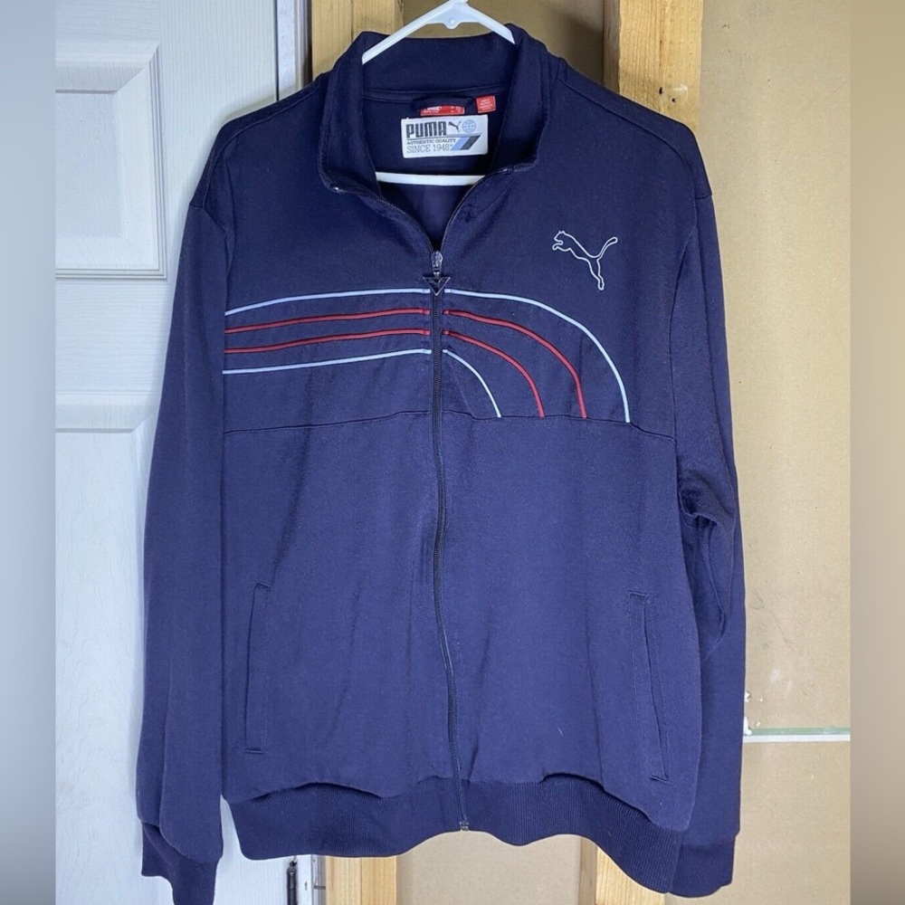 Vintage Puma Long Sleeve Zip Up Track Jacket
